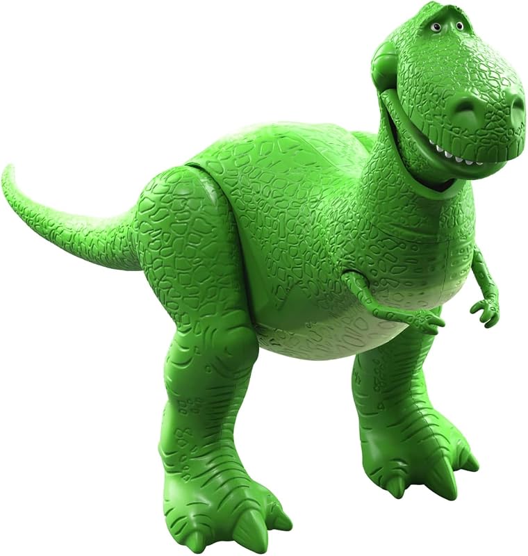 ​Figura de acción Mattel Disney y Pixar Toy Story 5 Rex | Escala de juego de 7 pulgadas, 1 personaje clave, más de 8 uniones articuladas, diseño con precisión cinematográfica