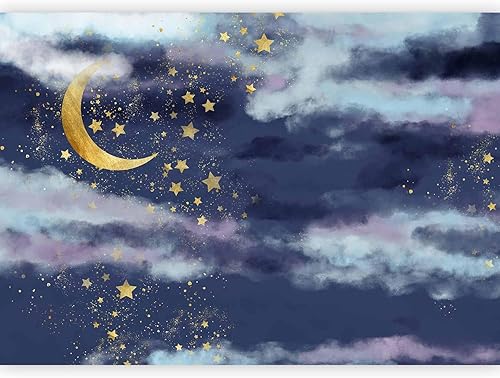 artgeist Mural de pared Sky Moon de 138 x 101 pulgadas, papel tapiz de forro polar no tejido, decoración de pared, impresión fotográfica, diseño de