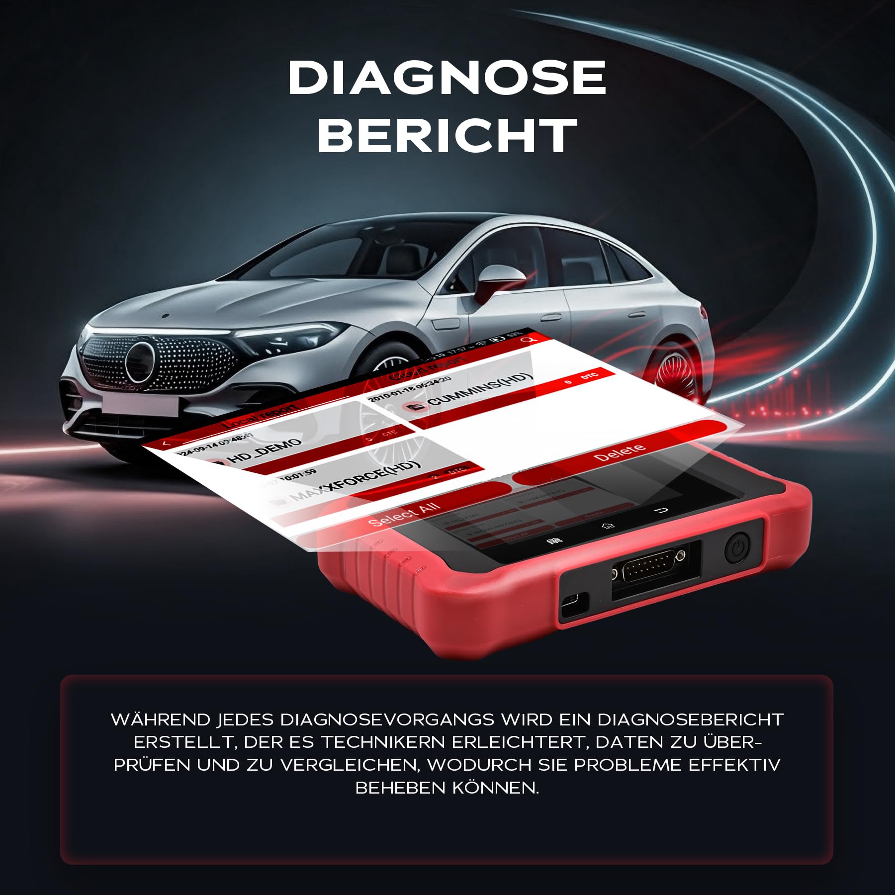 LAUNCH Creader Elite X OBD2 Diagnosegerät, DoIP & CAN FD (mit Adapter), Alle Systeme & 16 Service Funktionen für 1 Marke, Aktuatortests, Codierung, AutoVIN,11 Sprachen, Diagnosebericht,Creader Elite X