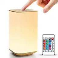 Auxmir Baby Night Light for Nursery, 4000mAh Rechargeable Night Lamp with Remote & Touch Control, Dimmable Light + 256 RGB Colors, 1/2/4/6H Timer for Breastfeeding, Diaper Changes, Kids Bedroom