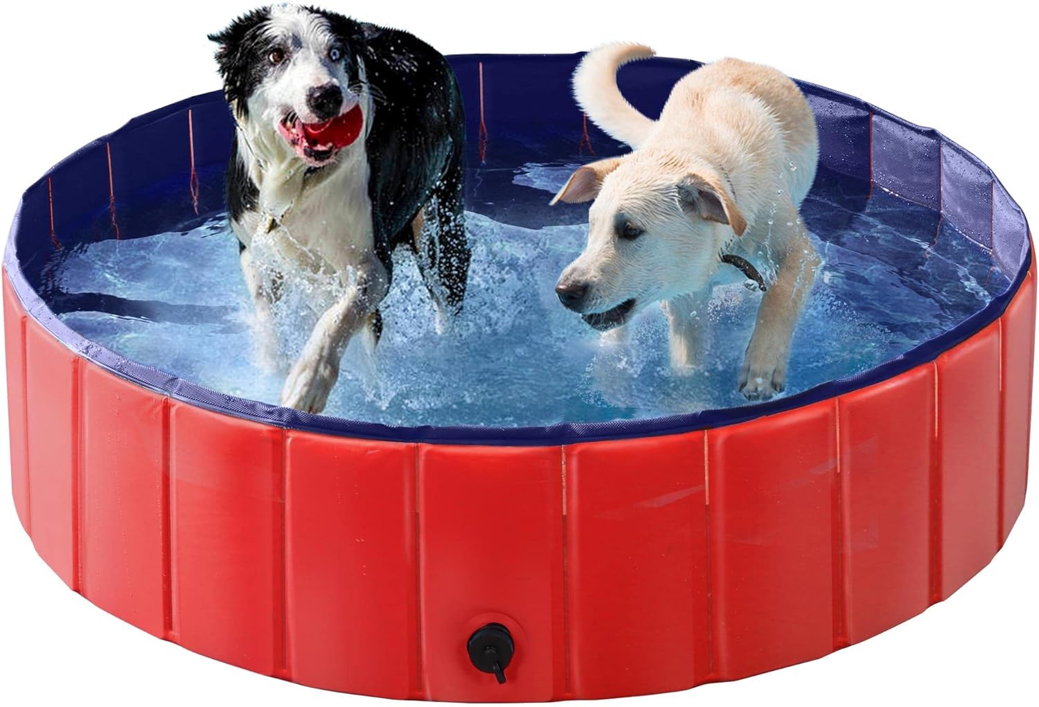 Yaheetech Dog Pet Bath Pool Foldable Hard Plastic Doggie