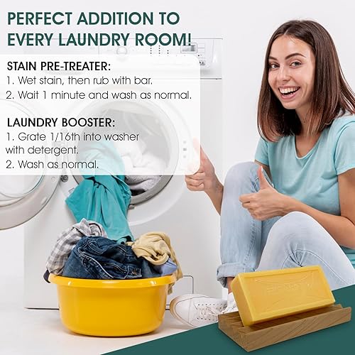 Miniatura 7 de Fels Naptha - Barra de detergente para ropa  Paquete de jabón y quitamanchas Fels Naptha de 5 onzas. Obtén el accesorio definitivo para tus barras