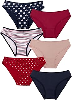 بانتيهات بيكيني بتصميم لطيف للارتداء اليومي للنساء من ميلك، 6 قطع