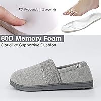 Vista 5 de FamilyFairy Pantuflas cómodas y ligeras de espuma viscoelástica antideslizantes para interiores y exteriores