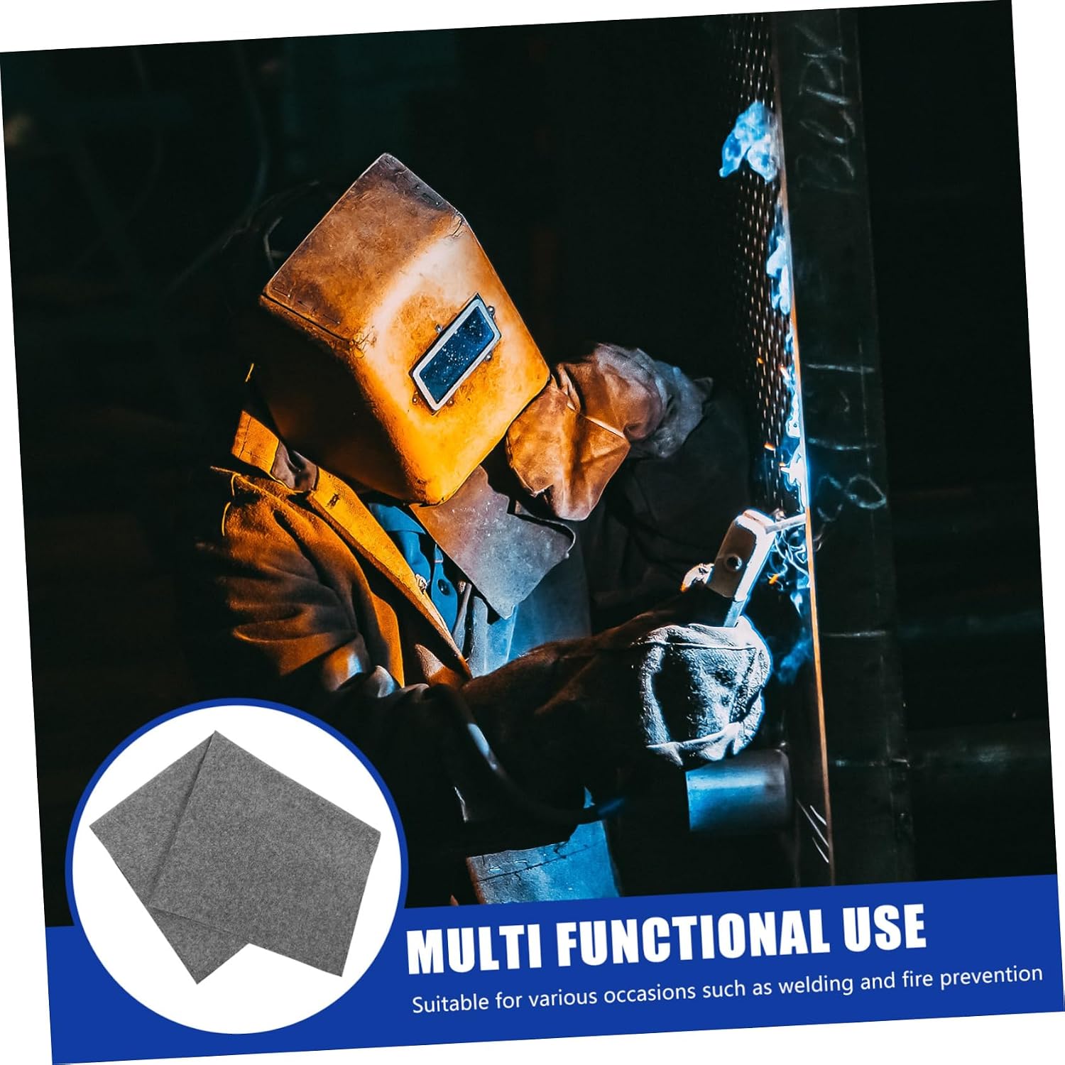 Welding Mat Fireproof Blanket for Campfire Soldering Durable Lightweight Protective for Outdoor Activities Versatile Use Welding Fire Prevention