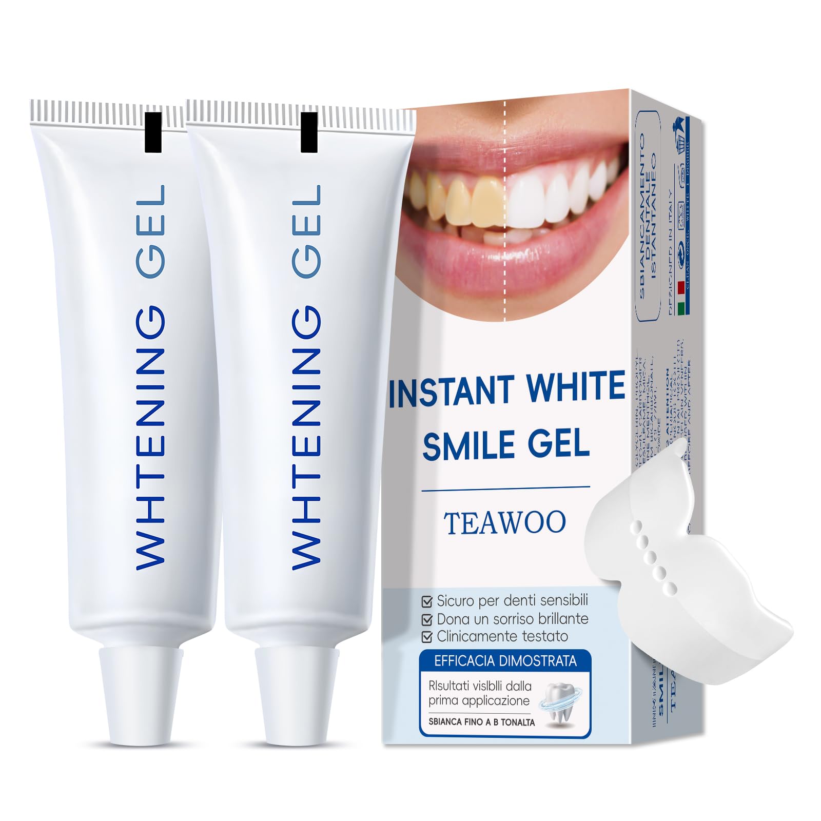 Amazon.com: TEAWOO Teeth Whitening Gel – 60ml (2x30ml), Dentist