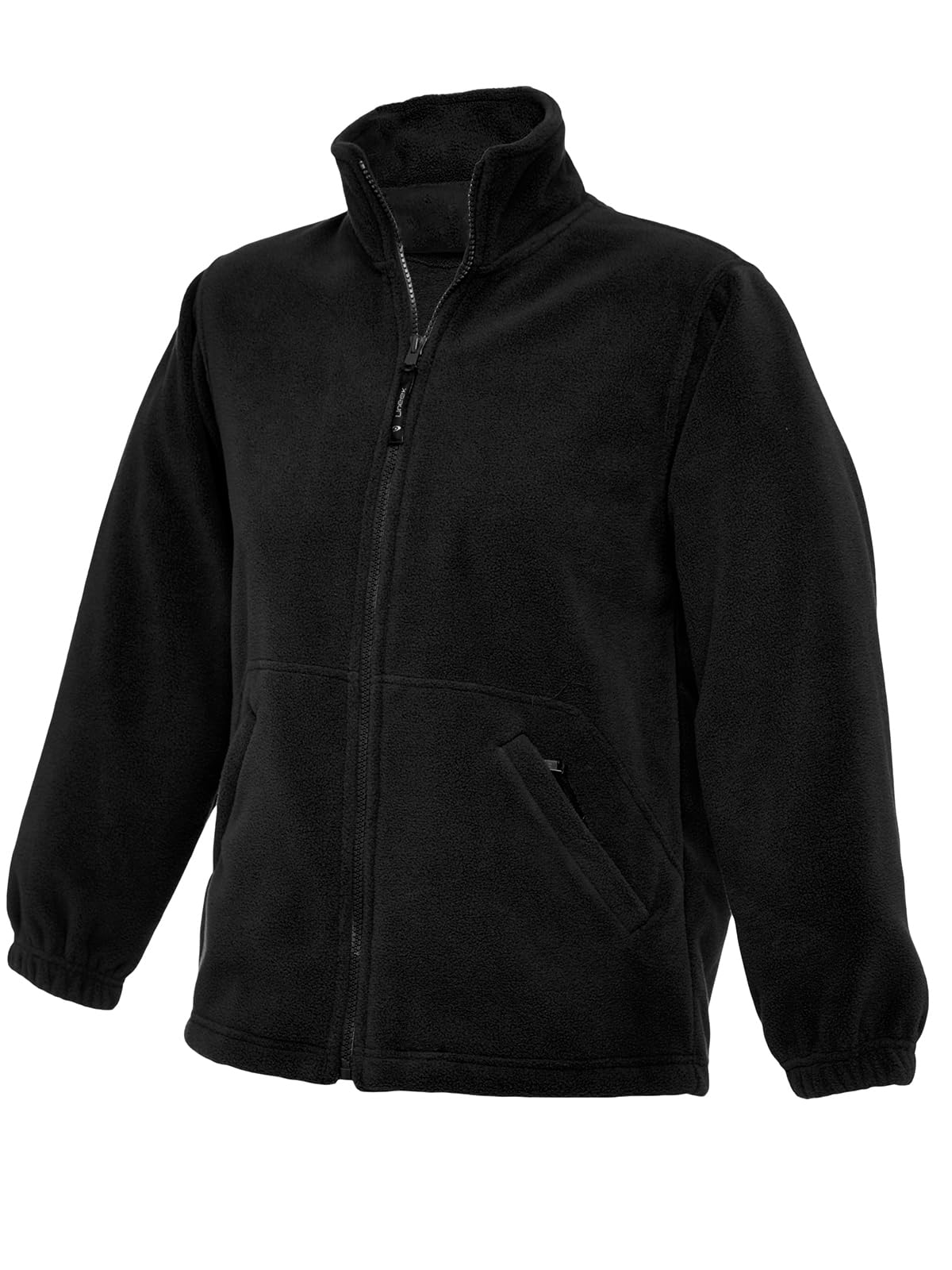 COOZO Unisex Childrens Classic Full Zip Fleece Jacket - Black - 2 Years