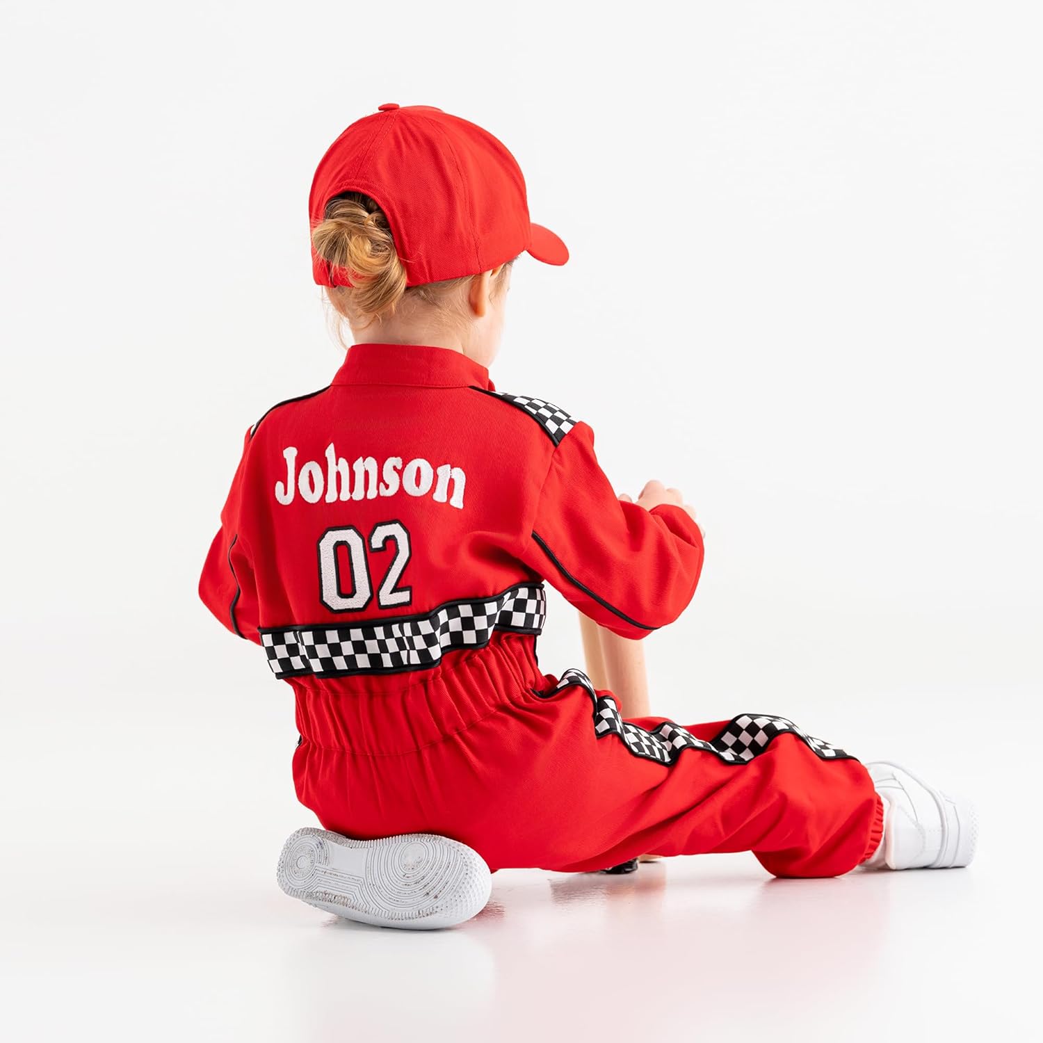 Handmade Race Car Driver Costume for Toddlers - Halloween Costume, Cars Boys Racing Outfit