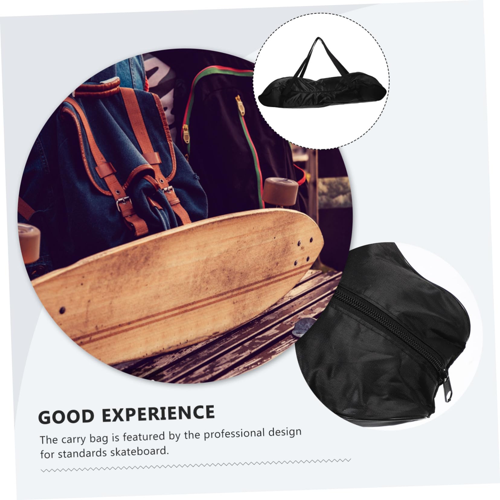 Abaodam à Dos pour Skateboard Professionnel Multifonctionnel à Bandoulière et Portable pour Transport Protection du Skateboard Adapté Aux Hommes et Aux Femmes