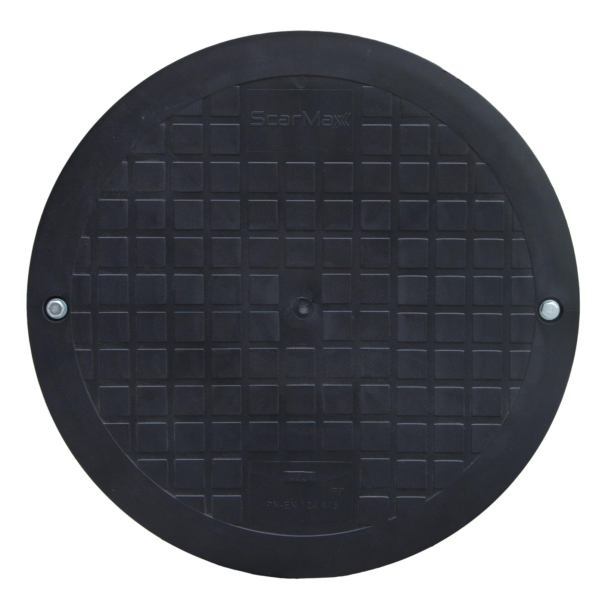 Kg Rohr DN 400 1m, mit Schachtabdeckung aus Kunststoff in Schwarz, Klasse A15 - Kanal Entwässerung, Steigrohr, Abwasserrohr, Korrosions- und Witterungsbeständig