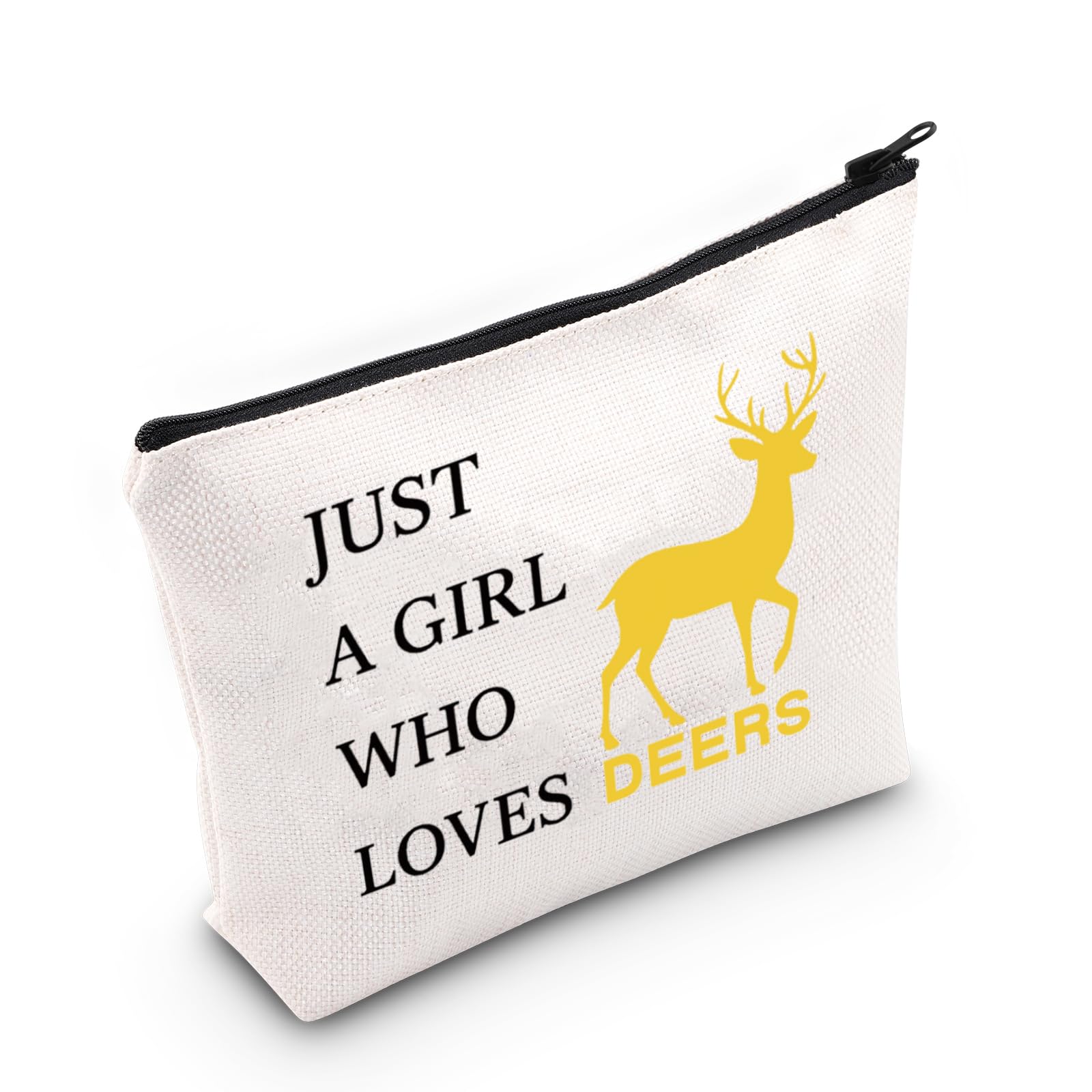 LEVLO Funny Cartoon Cosmetic Bag Anime Theme Fans Gift Just A Girl Who Loves Pika Makeup Zipper Pouch Bag For Women Girls