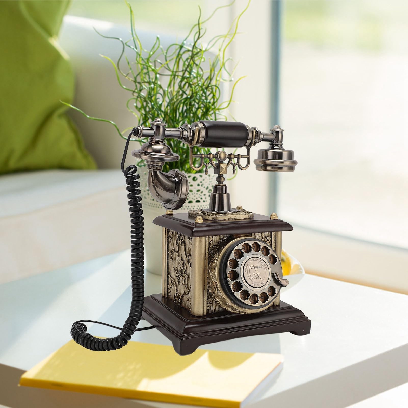 Denash Antike Elegante Dekorative Retro -Festnetzheline für Home Hotel Flur Vintage Telefon für DTMF -System
