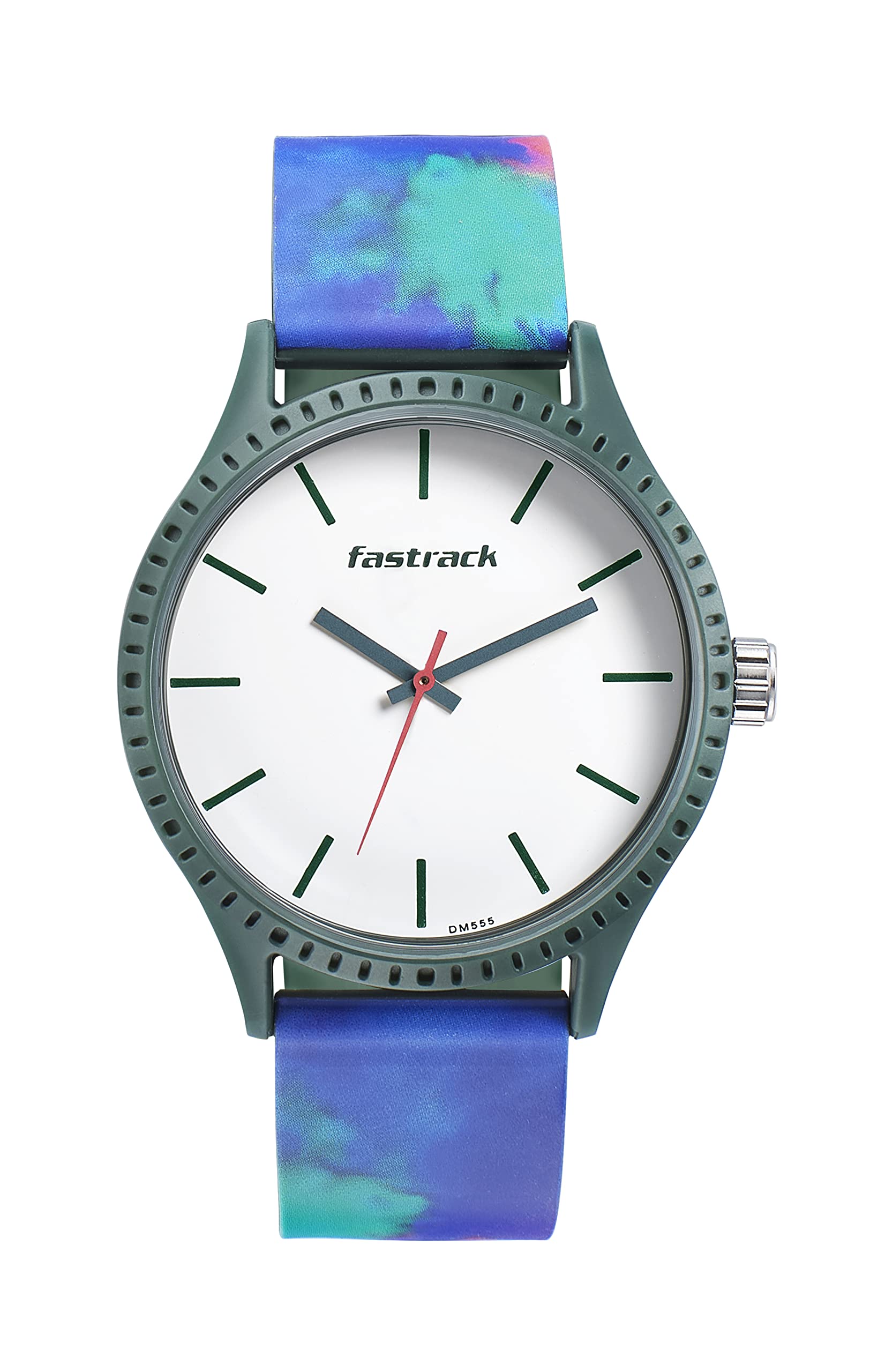 Fastrack Mens Tie & Dye Quartz Analog White Dial Silicone Strap Watch for Guys-NS38061PP08 (B0BM9RWMFX) Amazon Price History, Amazon Price Tracker