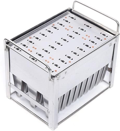Miniatura 7 de PIOJNYEN Moldes de paletas de acero inoxidable, 30 moldes para paletas de hielo, hechos a mano, con soporte para palillos, para hacer paletas de
