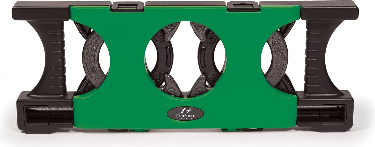 EastPoint Sports Official Weight Horseshoe Set with Molded Case - Features Solid Steel Stakes and Portable Carry Caddy : Sports & Outdoors