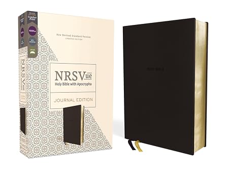 NRSVue, Holy Bible with Apocrypha, Journal Edition, Leathersoft, Black, Comfort Print New Revised Standard Version With Apocrypha, Journal Edition, Black, Comfort Print, Leathersoft