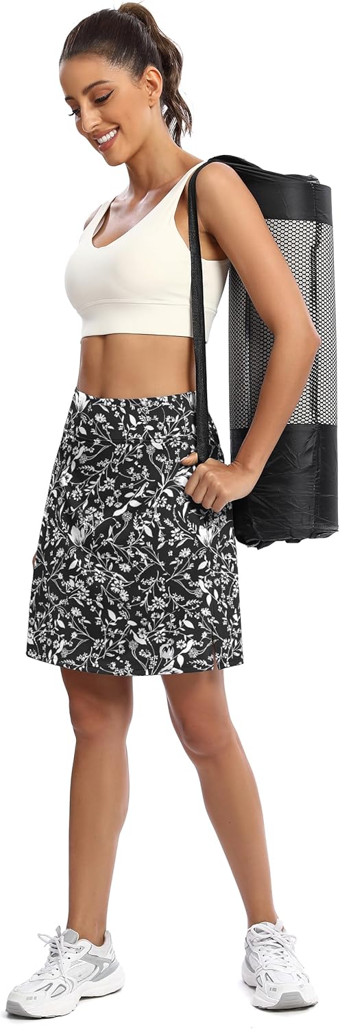 M MOTEEPI Skorts for Woman Golf Skirt Knee Length Tennis Athletic Skorts with Pockets - Image 5