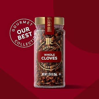 McCormick Gourmet Collection Cloves, Whole, Non GMO, Our Best Herbs & Spices, Intense Aroma & Sweet, Pungent Flavor, Enhance Desserts, Cider & Savory Stews, 1.25 oz