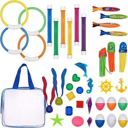 Juguetes de buceo en la piscina Variedad Anillo de buceo numerado Palo de buceo Durable Natación Piscina Dive Toys Fácil Recuperación Palo de Buceo