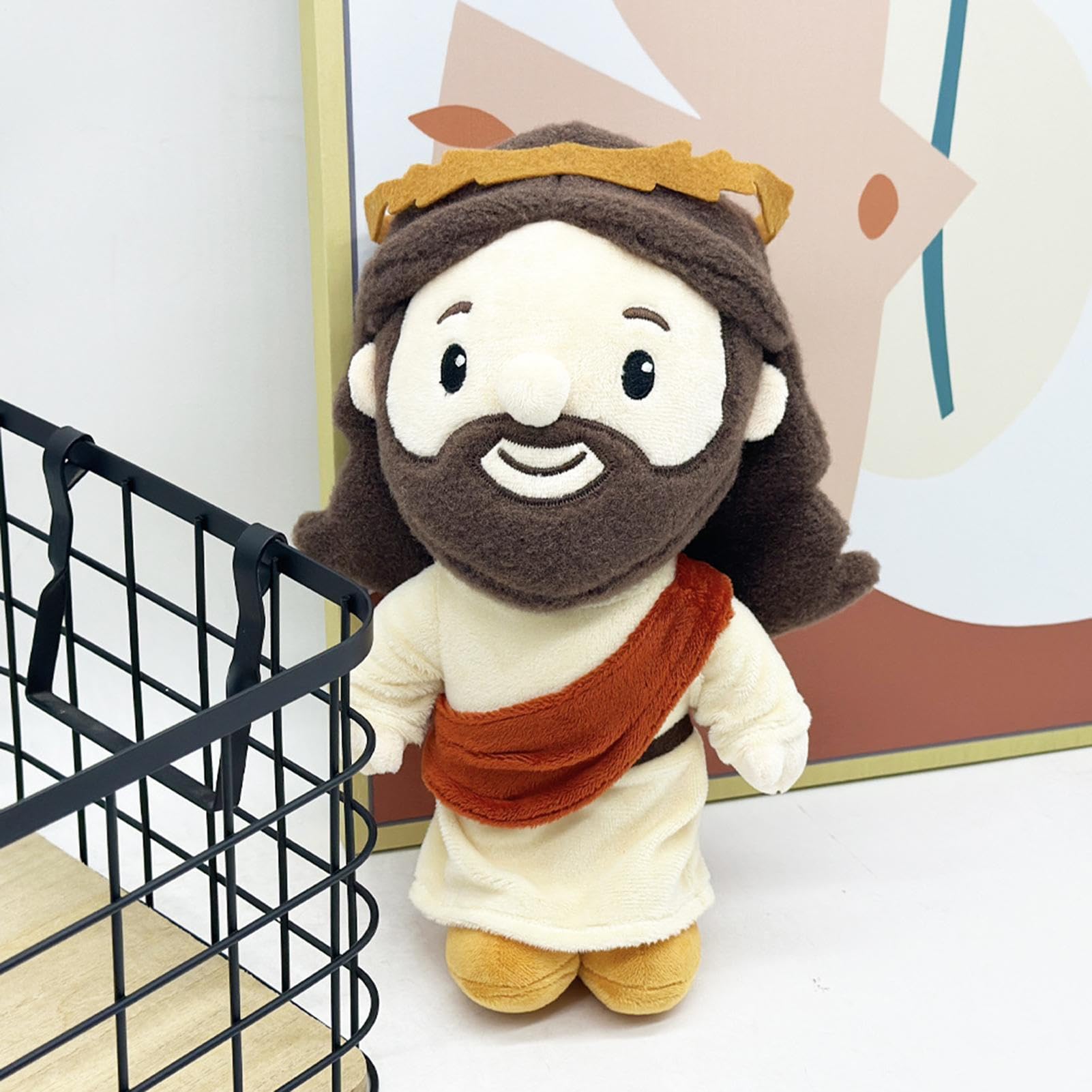 SVCEQZE Jesus Peluche Bambola, 28 cm, peluche religioso Gesù, bambola di peluche con Gesù, peluche di Gesù, gioiello morbido, decorazione da collezione per amici, famiglia, ragazze