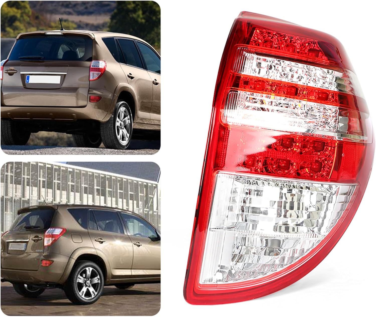 munirater Rear Tail Light Replacement for RAV 4 2009 2010 2011 2012 Taillight Brake Lamp Passenger Right Side