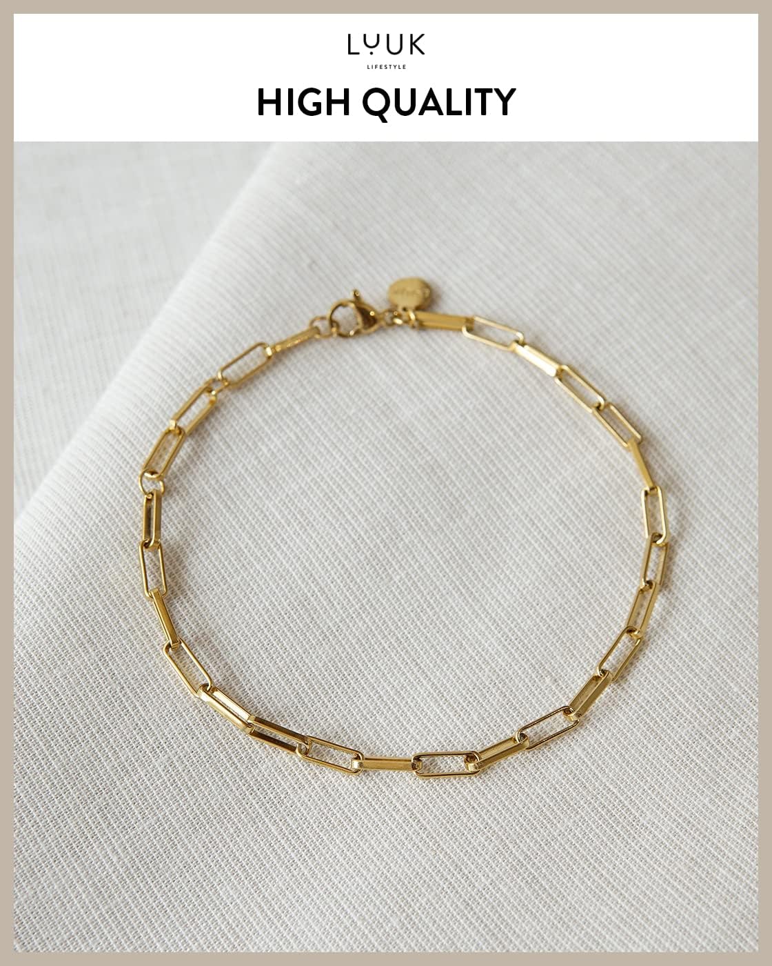 LUUK LIFESTYLE Filigree Stainless Steel Necklaces, Bracelets and Jewelry Sets, Modern Design Jewels, Fashion Accessory for Women, Adjustable Length, Layer Look, Gold, Silver and Rosegold