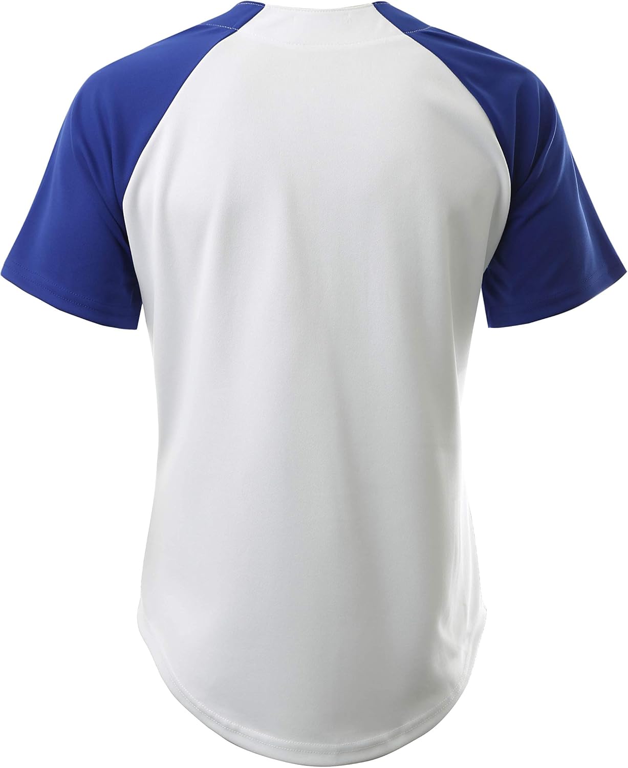 Hat and Beyond Mens Premium Baseball Jersey Button Down Raglan Short Sleeve Shirt Plain Customizable