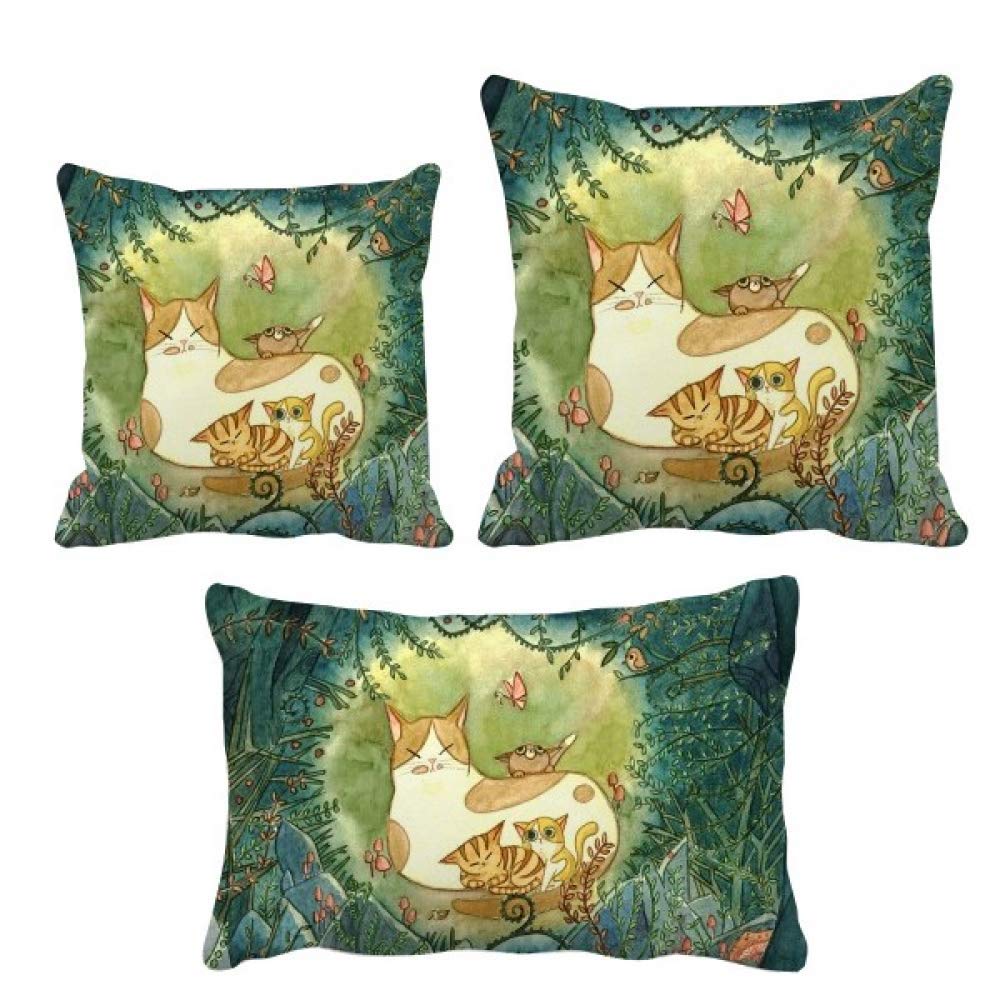 Tableau cat famille coussins décoratifs miaoji pour canapé salon