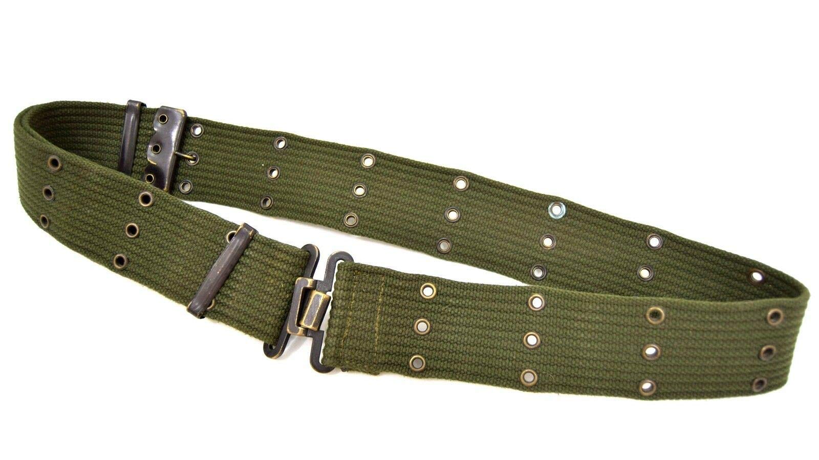 Military Surplus Dutch Army Combat Webbing Belt | Adjustable Tactical Utility Belt for Airsoft, Outdoor & Workwear | Heavy Duty Military Waist Belt 30-38 Inch