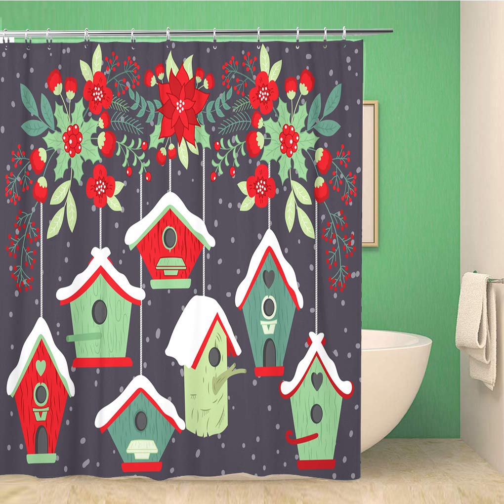 Birdhouse Shower Curtains Curtains & Drapes 2023