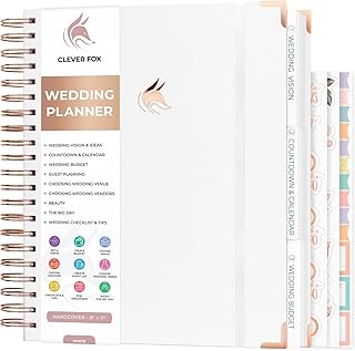 Clever Fox Wedding Planner – Notebook Organizer for Bride – Wedding Plan...