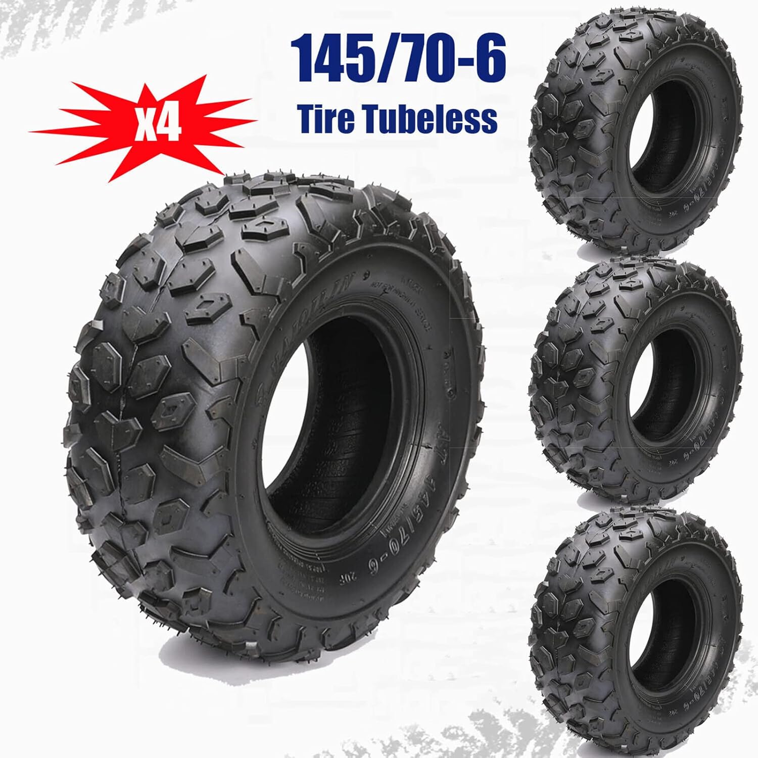 145/70-6 TIRES TYRE FOR ATV Go kart Buggy Moped Quad Mini Pocket Bikes