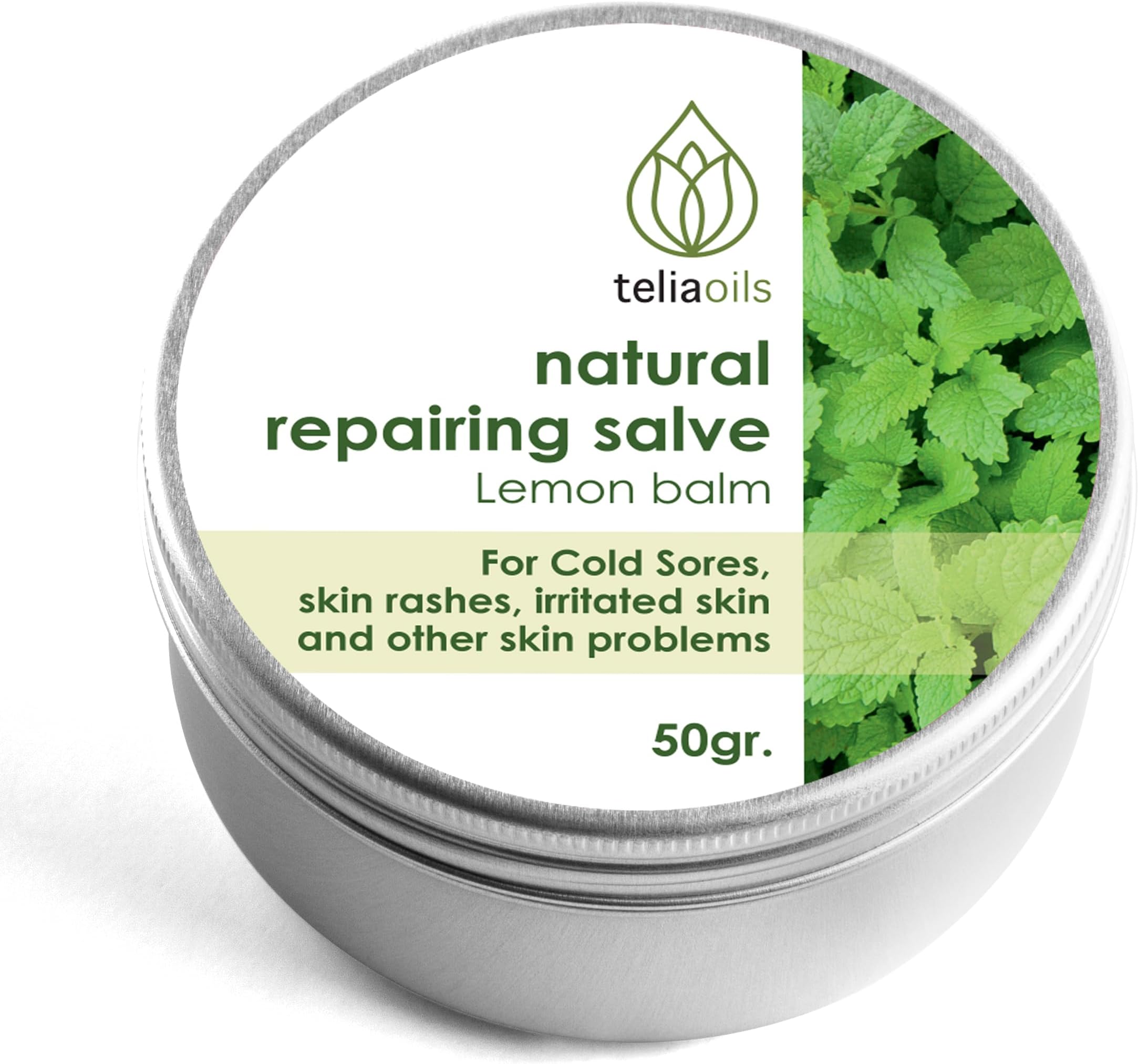 Lemon Balm Salve, Fast Acting/Natural Salve. Cold Sores - Skin Rashes - Irritated Skin - Itchy Skin. (1.7 Oz / 50 Ml)