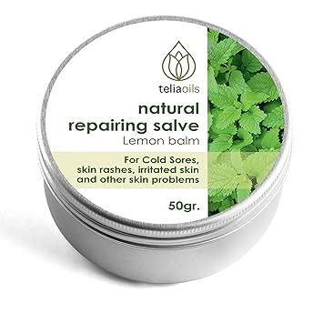 Lemon Balm Salve, Fast Acting/Natural Salve. Cold Sores - Skin Rashes - Irritated Skin - Itchy Skin. 1.7 Oz / 50 Ml