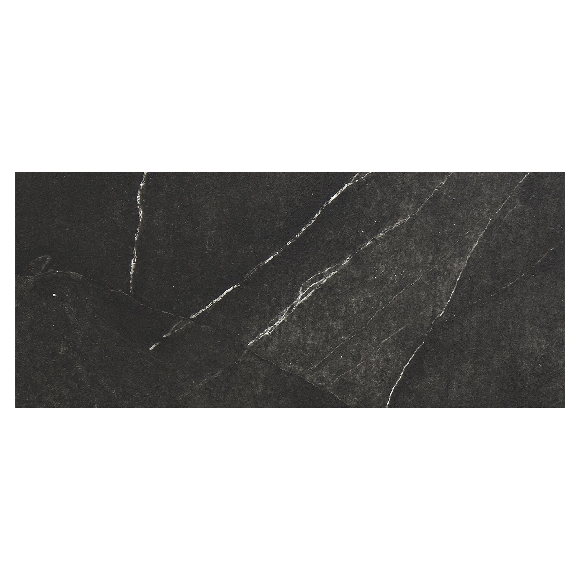 Palisade Interlocking Vinyl Waterproof Wall/Backsplash Tiles for Kitchen or Bathroom in Black Ice (4.5x11 in. Sample)
