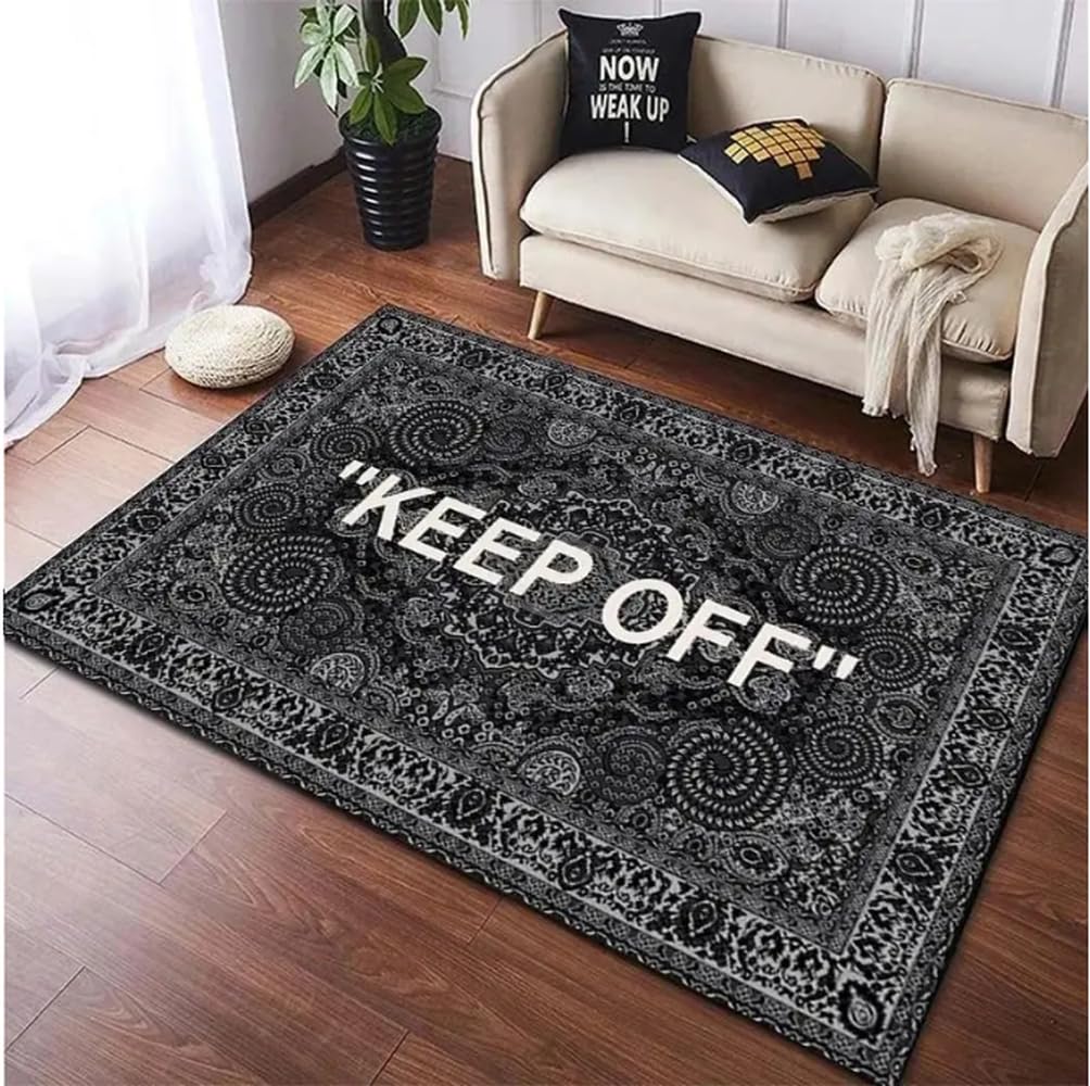 Tapis de salon en flanelle premium 80x120cm au toucher soyeux et dense