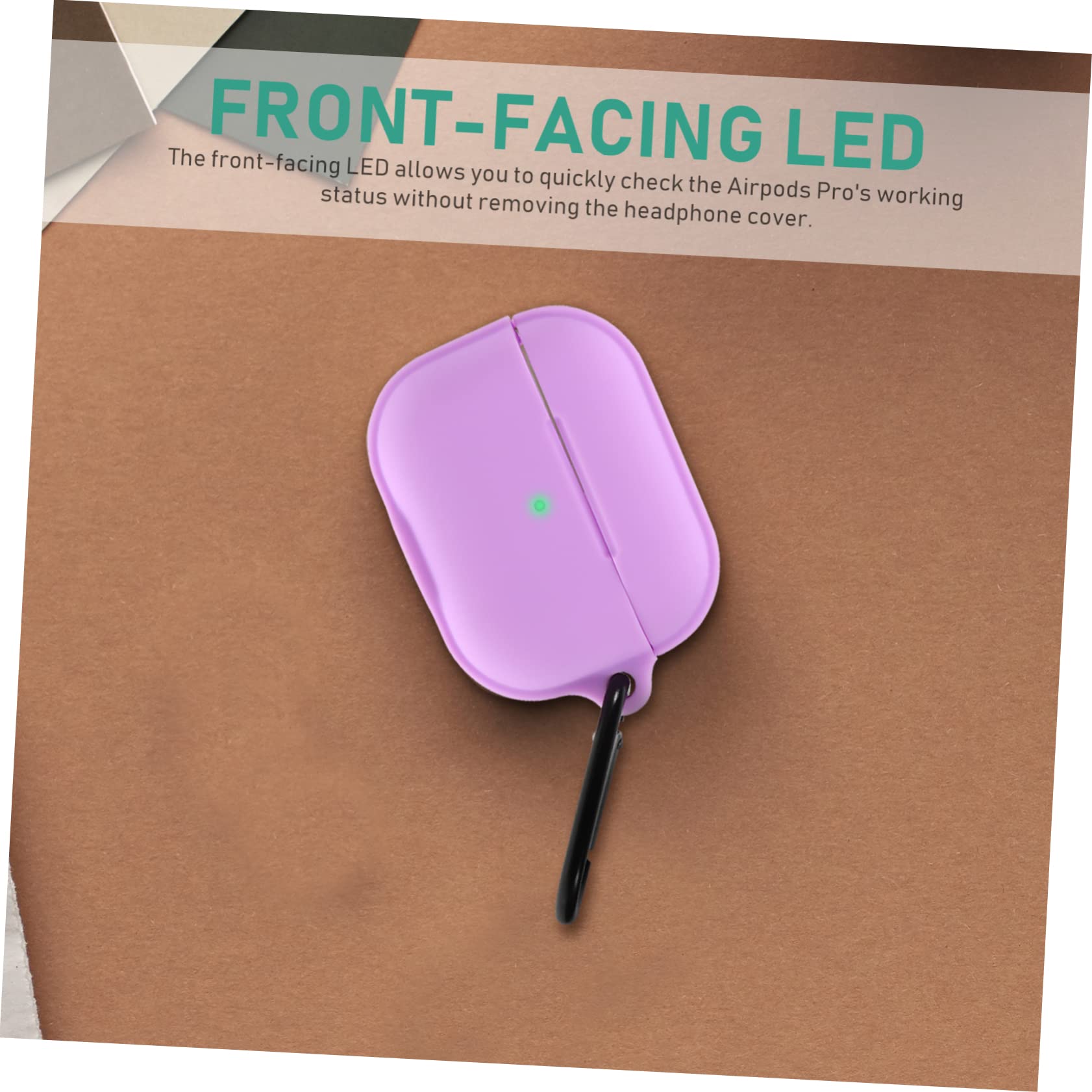 DOITOOL 5piezas Estuche De Silicona Magnético para Auriculares Inalámbricos Funda Protectora Creativa Diseño Ligero y Portátil Color Aromático