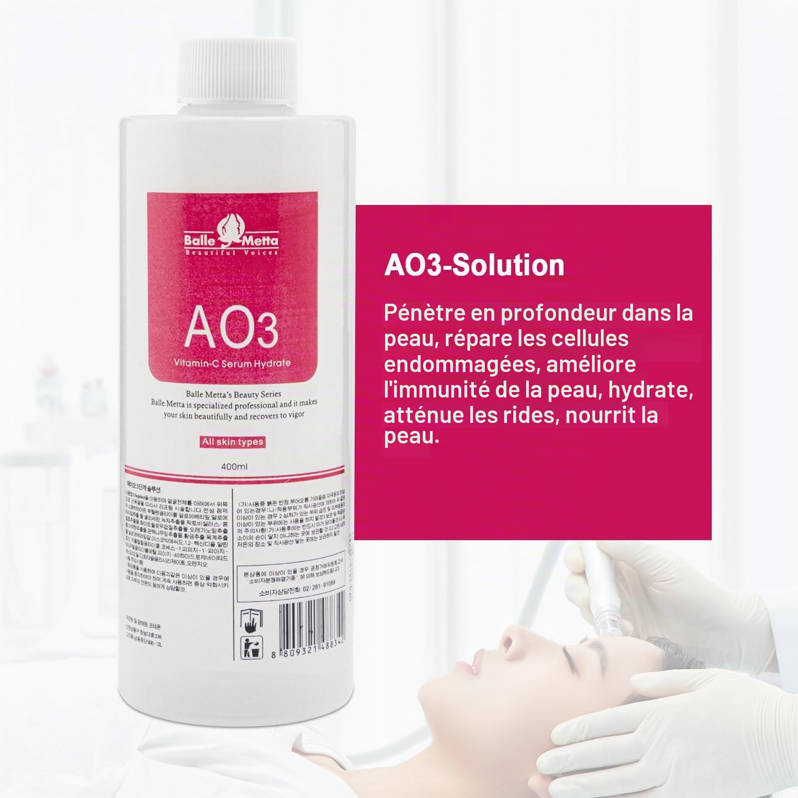 Soins de la peau facial beauté Aqua Peel solution 400ml par bouteille visage nettoyant et hydratant Elitzia ETYYS123