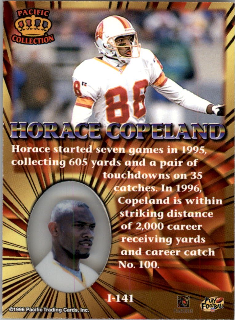 1996 Pacific Invincible Football #I-141 Horace Copeland at Amazon's Sports  Collectibles Store