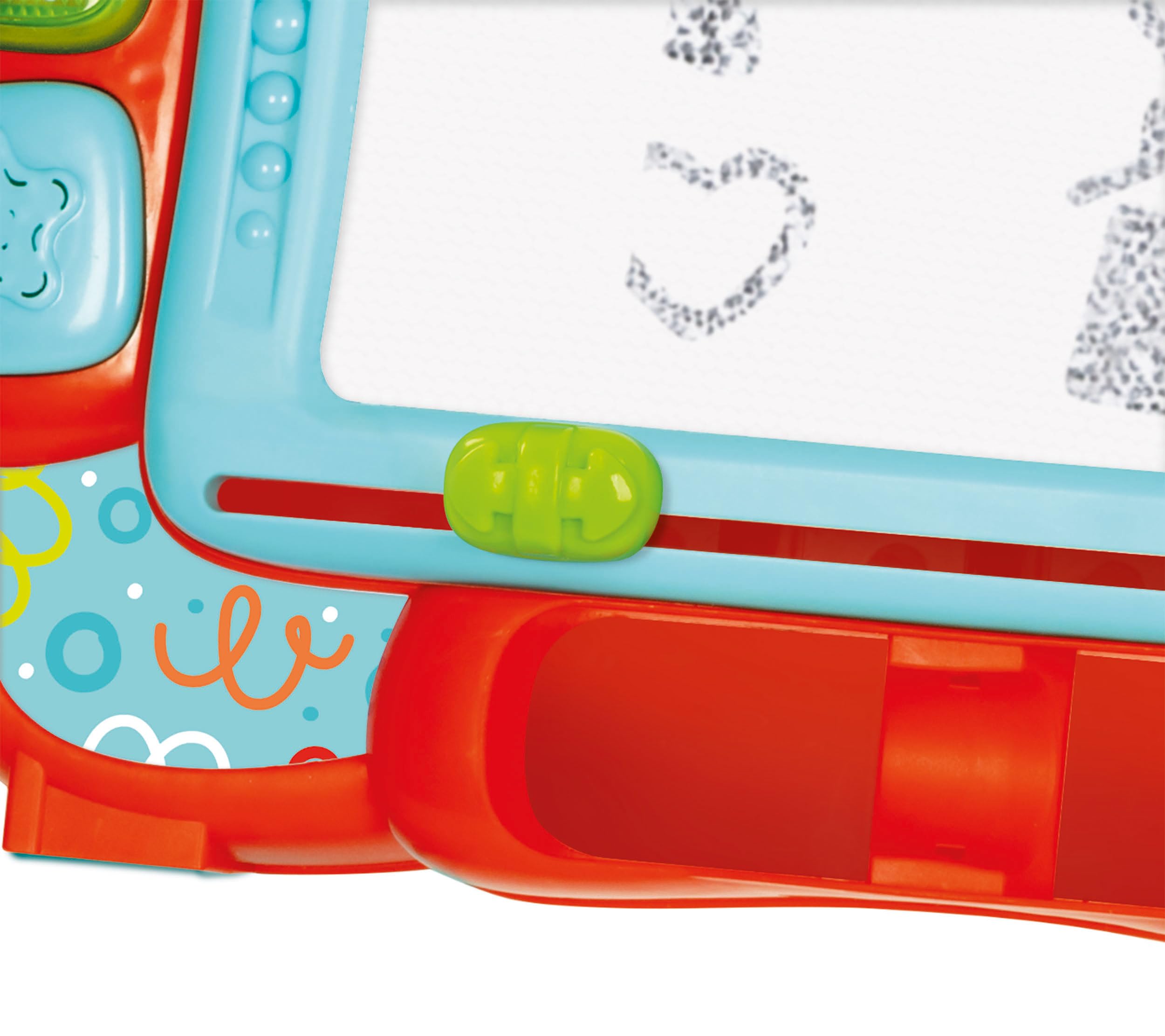 Clementoni Baby Pizarra Canta y Aprende – Juego electrónico Interactivo, Pizarra magnética para niños de 18 Meses, educativa con números y Palabras, Centro de Actividades parlante, Italiano e inglés,