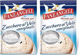 Paneangeli Zucchero Al Velo Icing Sugar with Vanilla Flavor 4.4oz 125gr, Pack of 2