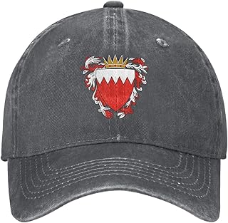 National Emblem of Bahrain Baseball Cap Classic Adjustable Plain Hat for Men Women Unisex