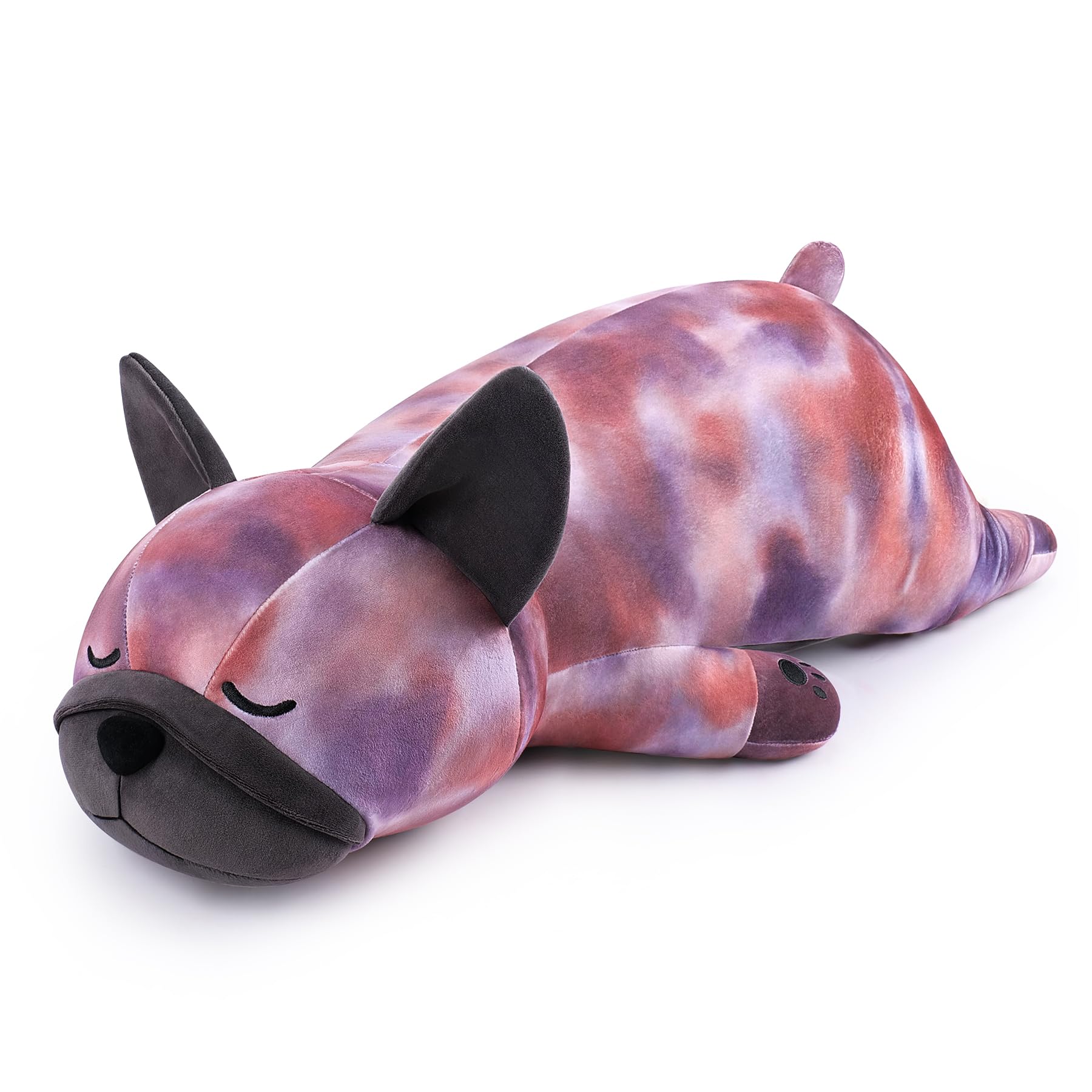 30 inch Large Plush Dog French Bulldog Plushies Soft Toy Stuffed Dog Stuffed Animal Plush Pillow Cuddly Toy Hugging Pillow for Unisex, Realistic Sleepy Bulldog Simulation Cushion Doll Cute Decor