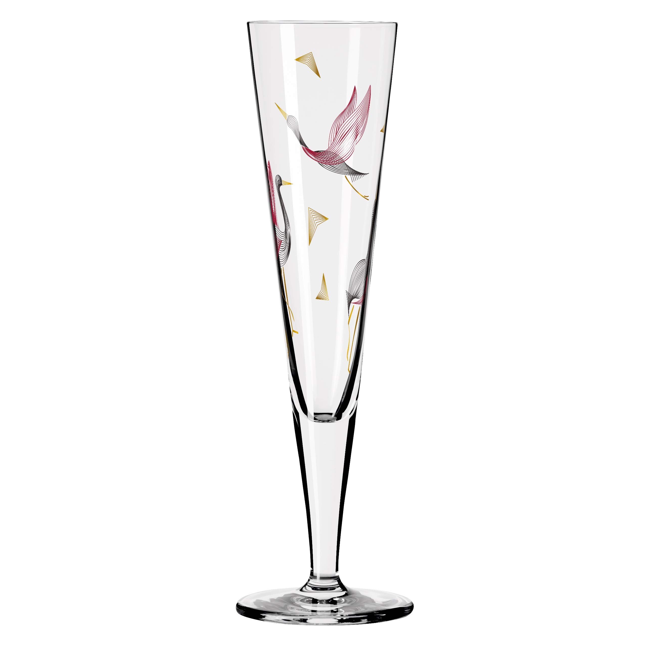 Ritzenhoff 1071015 Bicchiere da champagne 200 ml - Serie Goldnacht No. 15 - Nobile pezzo di design con oro vero - Made in Germany