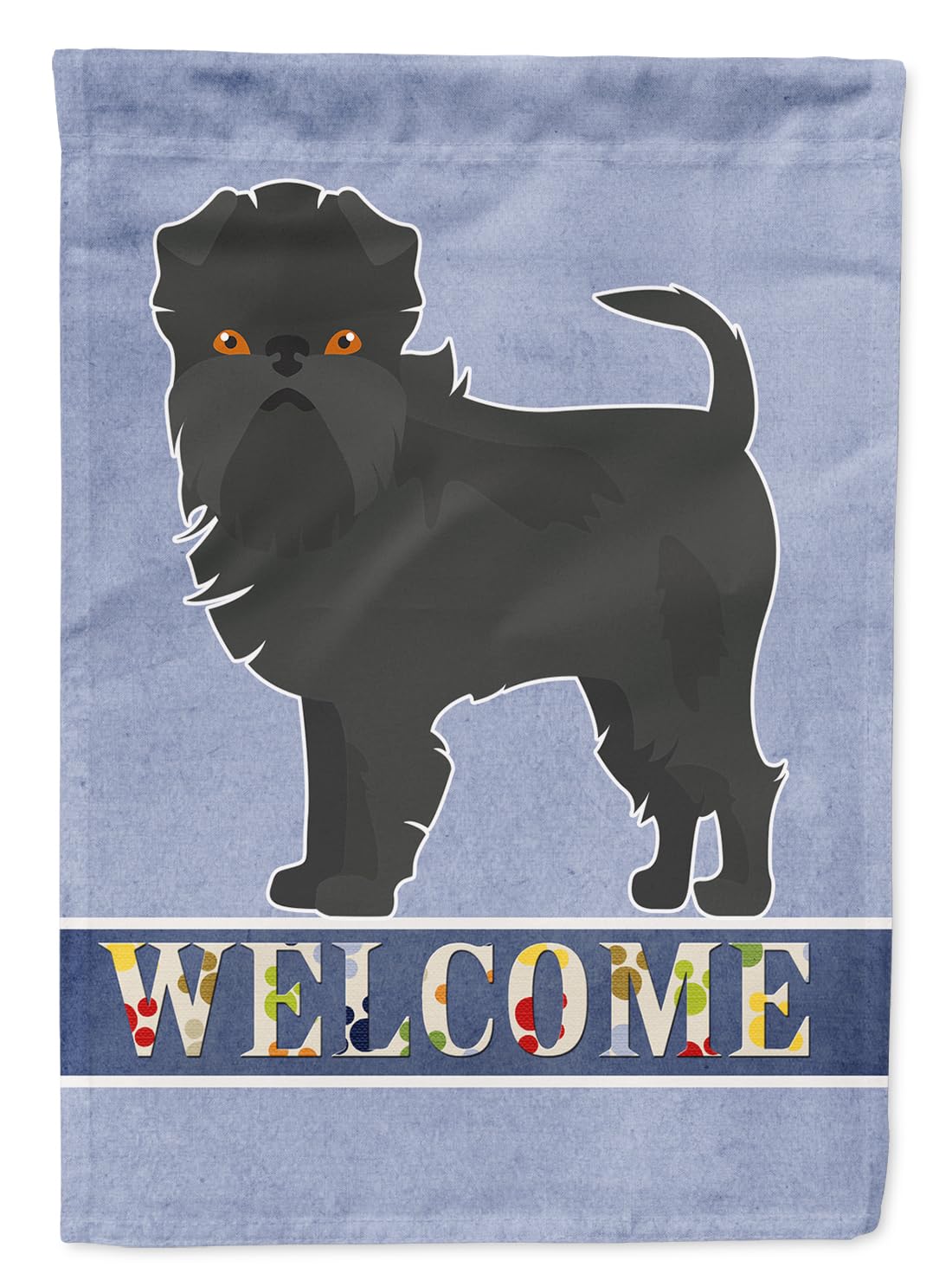 Drapeau affenpinscher de jardin extérieur anti-décoloration petit modèle couleur