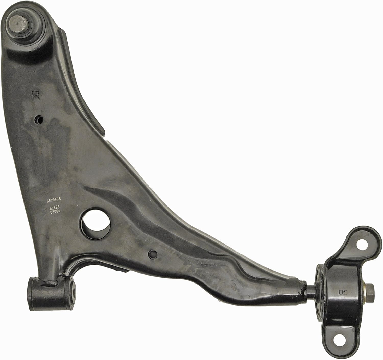 Dorman 520-538 Front Passenger Side Lower Suspension Control Arm and Ball Joint Assembly Compatible with Select Chrysler / Dodge / Mitsubishi Models
