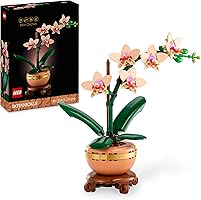LEGO Botanicals L’Orchidée Miniature - Fleurs Artificielles pour Adulte - Plante d'Intérieur avec Pot Style Terracotta -...