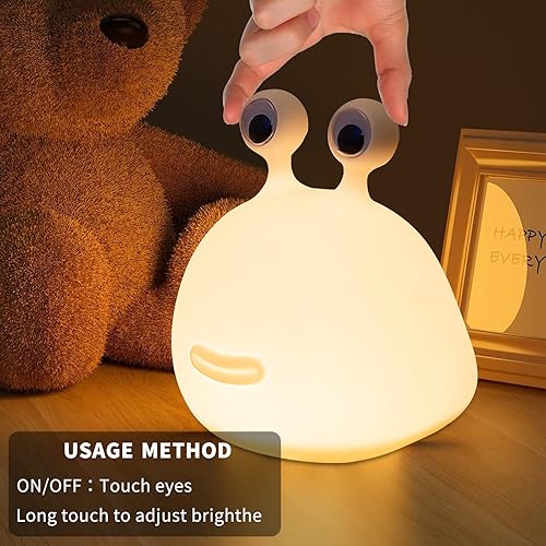Miniatura 1 de Linda luz nocturna para niños, lámpara de silicona para niños, lámpara de mesa recargable por USB, divertida lámpara de animal, lámparas LED