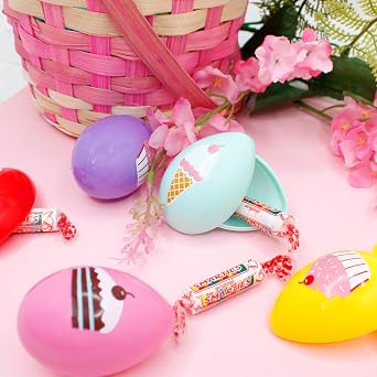 Dessert Shop Smarties Filled Plastic Easter Eggs, 2.1 Ounce, 12 Count
