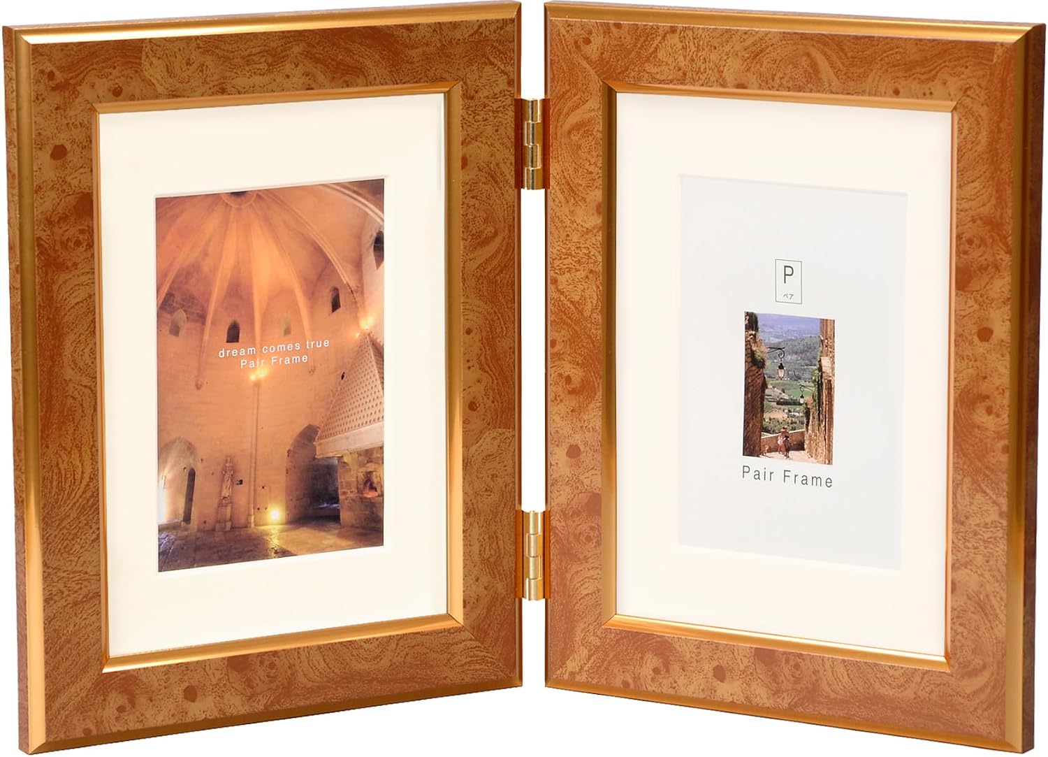 VANJOH Photo Frame Pair 2L Vertical Camel PF-2LWT-CC